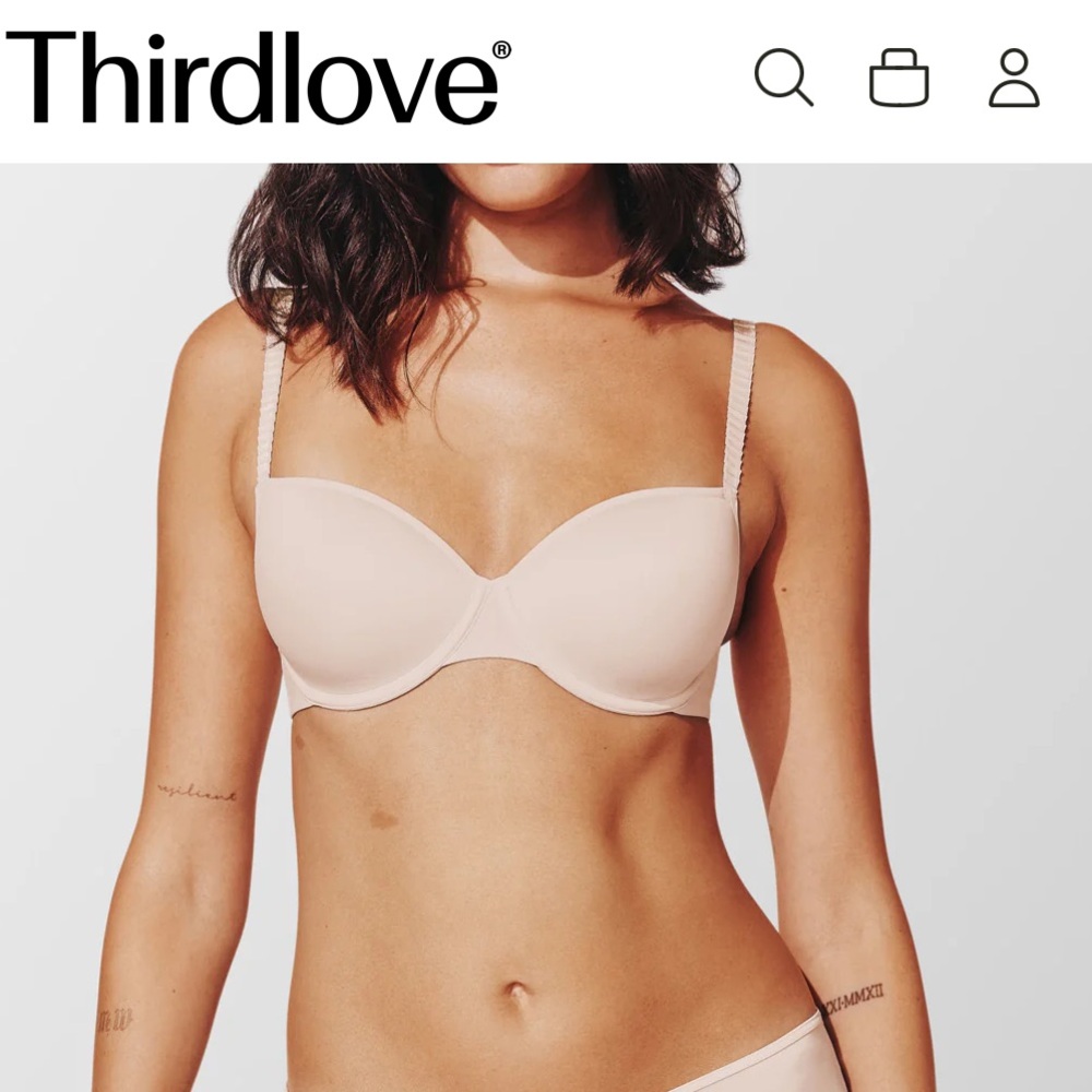Thirdlove 24/7® Classic T-Shirt Bra in Sold Out White